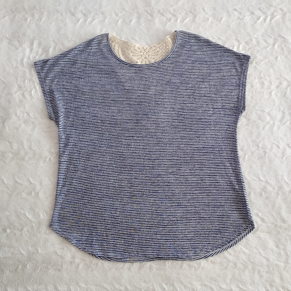 Apt. 9 Striped Crochet Top